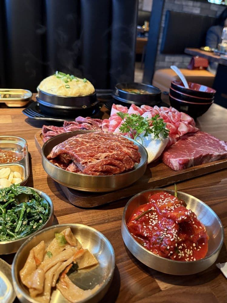 Full HAAN table spread with banchan